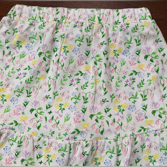 NWT The Proper Peony Boutique Girls Skort White Floral Design Size 7 - Picture 3 of 12